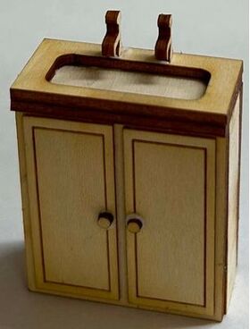 1:24 Laser Cut Bathroom Sink Kit