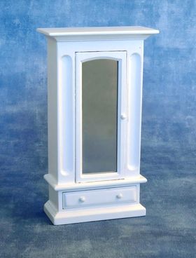 Wardrobe White Mirrored (97W x 45D x 170Hmm)