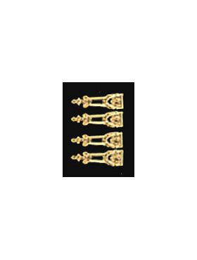 Ornate Knee Ornaments 4 Pieces (9mm Long)