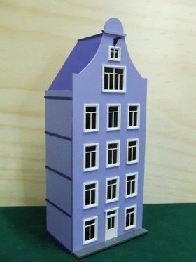 1:48 Canal House with Round Top Laser Cut Kit (164W x 96D x 380Hmm)