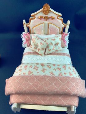 Lorraine's Hand Dressed Bed with Set of Drawers Set