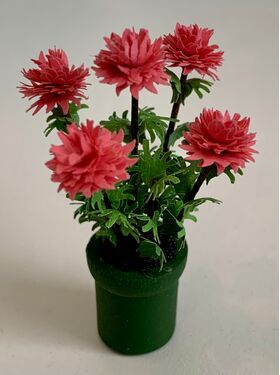 Potted Flowers by Kathy Brindle (Pot: 13Diam, Total Height:50mm)