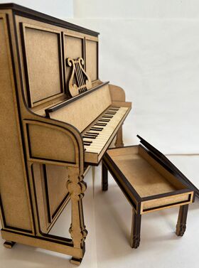 1:6 Piano or Desk Kit Laser Cut - Can Make Either