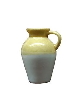 Vase Light Brown / White Medium (18 Diam x 26Hmm)