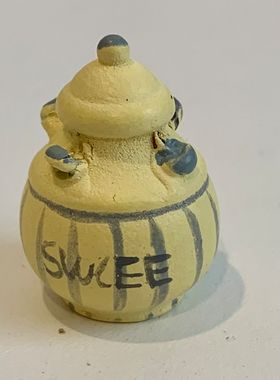 Honey Pot Yellow (18 Diam x 23Hmm)