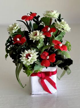 Gift Box with Flowers by Kathy Brindle (45Hmm)