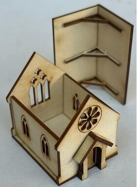 1:144 Church Kit (30 x 37 x 40mm)