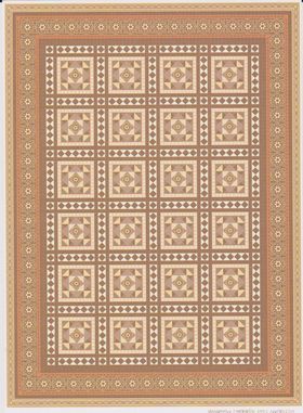 1:24 Victorian Floor Tiles Paper (210 x 149mm approx)