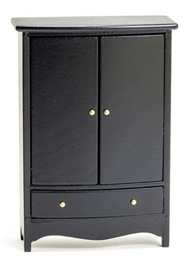 Armoire / Wardrobe Black (3-7/8" W x 5-1/2" H X 1-3/4" D)