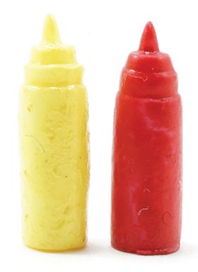 Ketchup and Mustard Dispensers (3/16"W x 5/8"H)