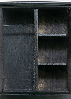Armoire / Wardrobe Black (3-7/8" W x 5-1/2" H X 1-3/4" D)