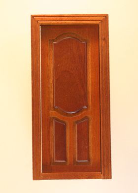 Stannford Decorated Single Door Walnut (3 5/16"W x 7 1/16"H)