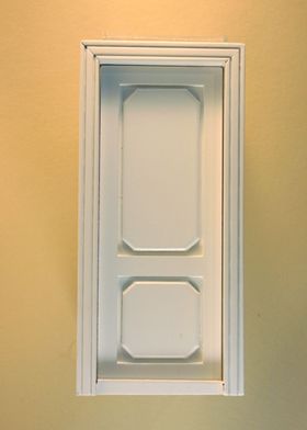 Westfield Interior Decorated Door White (3 5/16"W x 7 1/16" H)
