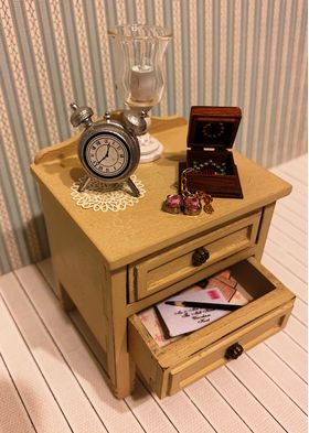 1:6 Bedside Table Kit Laser Cut (70 x 60 x 87mmH)