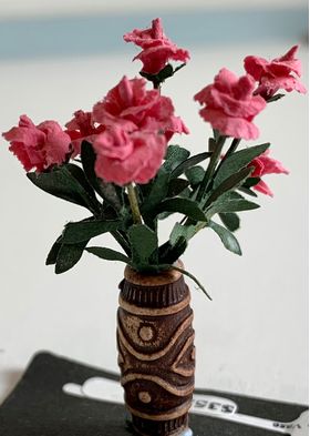 Vase of Flowers by Kathy Brindle (10 Diam x 45Hmm)