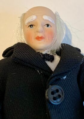 Grandfather / Butler Porcelain Doll (150Hmm)