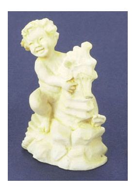 Boy on Seahorse Ivory (1.5"H)