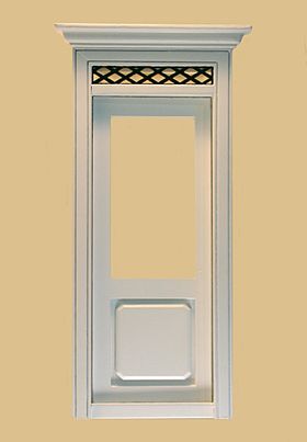 Full Scale Westfield Exterior Door, White (Fits opening 3 1/16″W x 7 9/16″H)