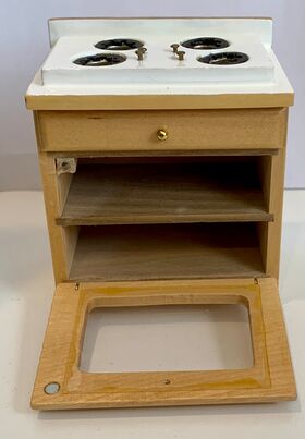 Kitchen Unit Stove Pine / White (73W x 50D x 88Hmm)