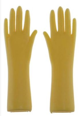 Rubber Gloves Yellow  ( 1-1/4" x 3/8" x 1/8" )
