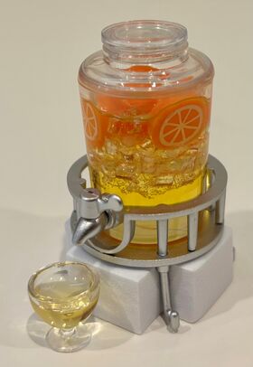 1:6 Juice Dispenser Stand Orange (30 Diameter, 50Hmm)