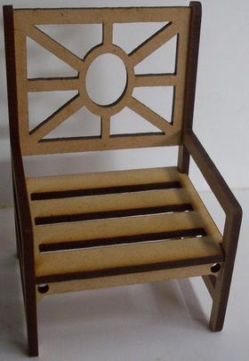 Garden Chair Kit Laser Cut (60 x 55 x 95mm)