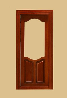 Stannford Decorated Single Door Walnut (3 5/16"W x 7 1/16"H)