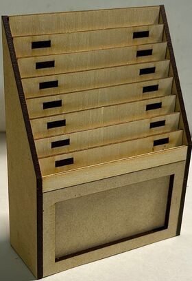 Laser Cut Card Stand Kit with 3mm Shelves