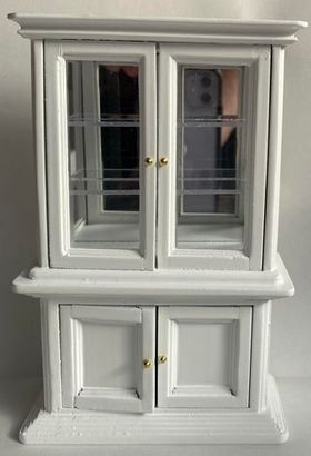Display Cabinet with Doors White (107 x 40 x 165Hmm)