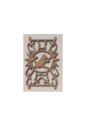 Laser Cut Bird Balustrade Piece (57x37mm)