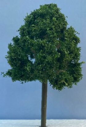 9cm Round Dark Green Tree