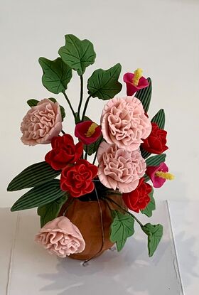 Pink and Red Flowers (85mmH)