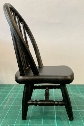 Windsor Side Chair Black (45W x 47D x 87Hmm)