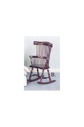 Chair Windsor Rocking Mahogany (4"H)
