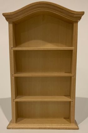 Bookshelf Curved Top Oak (93 x 30 x 154Hmm)