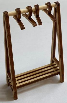 1:24 Clothes Rack Kit Laser Cut