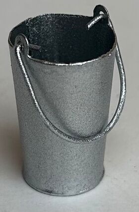 Silver Pail / Bucket Tall (17 Diameter x 26Hmm)