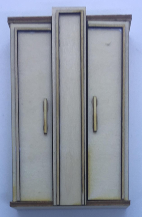 1:24 Laser Cut Art Deco Wardrobe Kit