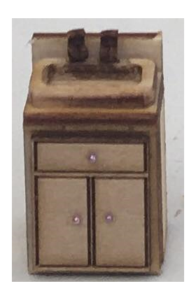 1:48 Kitchen Unit Sink Kit Laser Cut