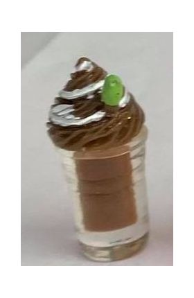 Large Brown Drink with Brown Cream on Top (14Diam x 30H)