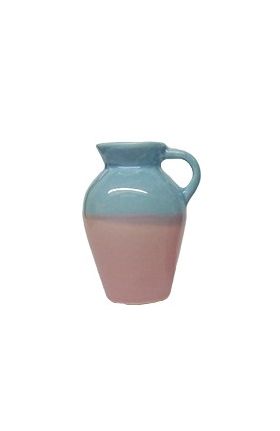 Vase Light Blue / Pink Small (14 Diam x 20Hmm)