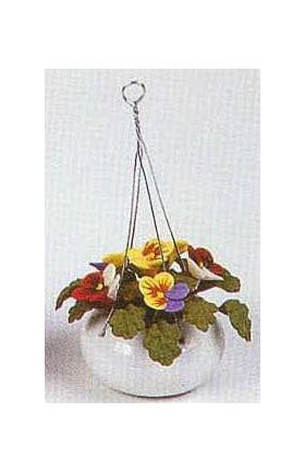 Box of 12 Flowers Hanging Pansies (Bowl:30mm Diameter)