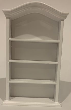 Bookshelf Curved top White (93 x 30 x 154Hmm)