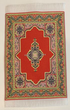 Red Small Turkish Mats 150x100mm (Approx)