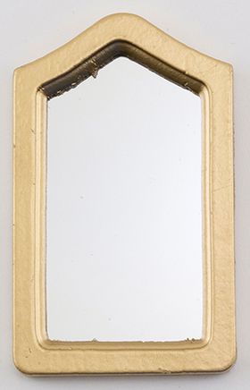 Framed Mirror, Gold (1-13/16" W x 3" H x 3/16" D)
