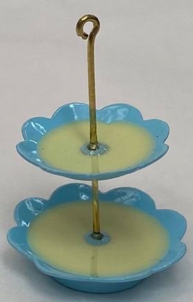 Cakestand Blue / Yellow