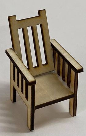 1:24 Georgian Chair Kit  Laser Cut