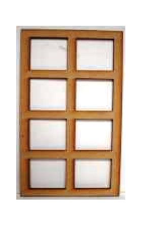 Large Rectangle Window 8 Pane Laser Cut (100W x 200Hmm)
