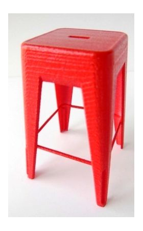 Tolix Chair Red by PRD Miniatures  (38W x 40D x 75Hmm)