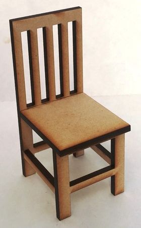 Dining Chair with Straight Back Kit Laser Cut (35Wx 36D x 85mmH)